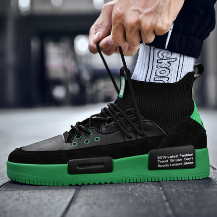 Casual high-top canvas shoes