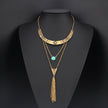 Tassel multilayer necklace