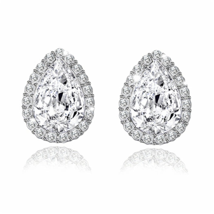 Ladies crystal drop earrings