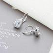 s925 sterling silver rhinestone earrings
