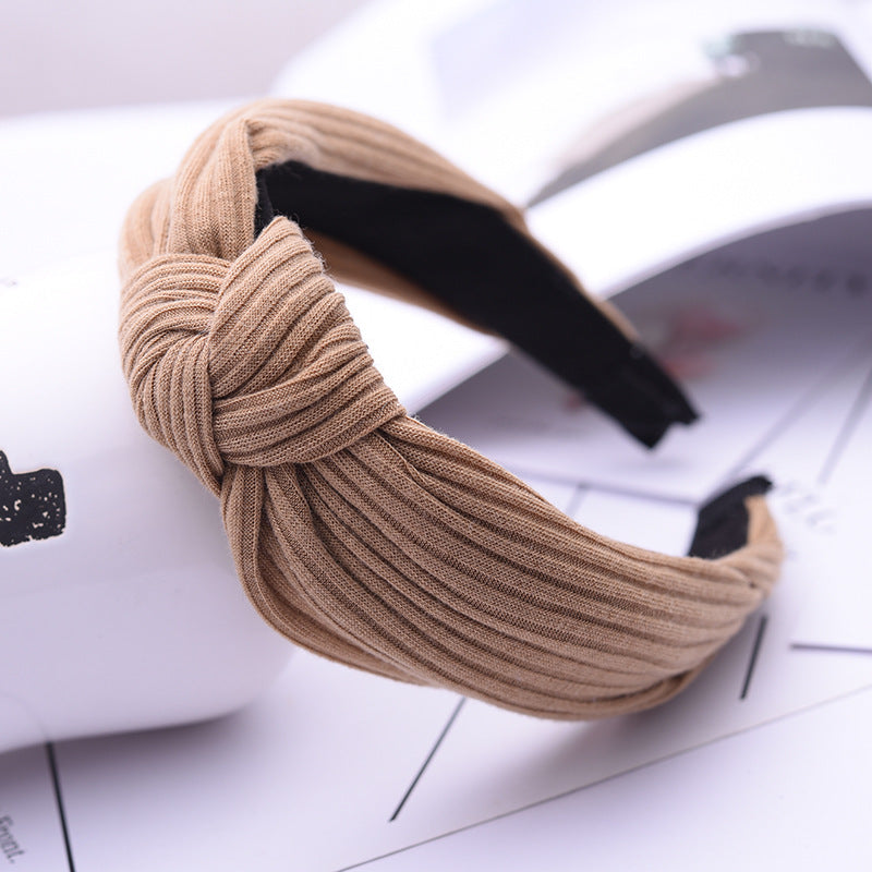 Alpscommerce Houndstooth Wide-brim Retro Headband Adult Hair Accessories