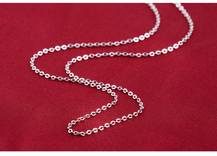 Six-Claw Zircon Sterling Silver Necklace