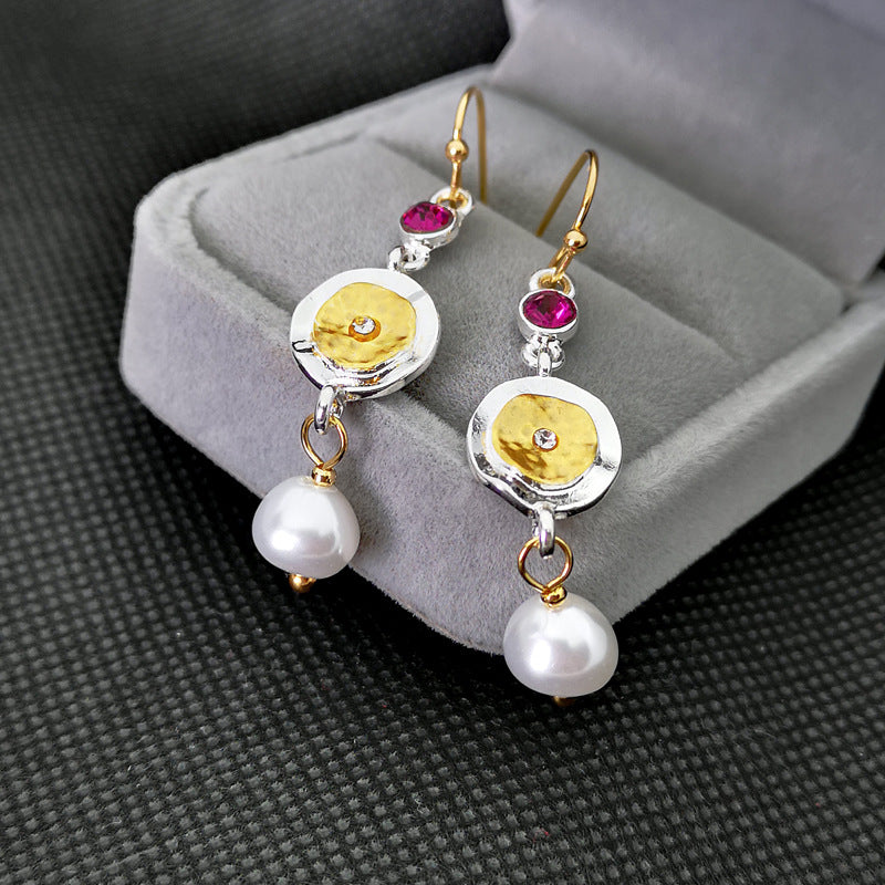 Coin Pearl Earrings