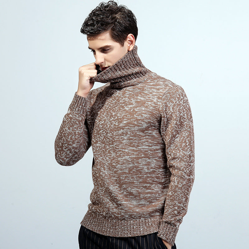 New Sweater Knit Sweater Men's Turtleneck Sweater Men