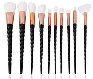 10PCS Makeup Brushes Kit Beauty Foundation Blending Blus