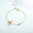 Citrine Bee Silver Bracelet