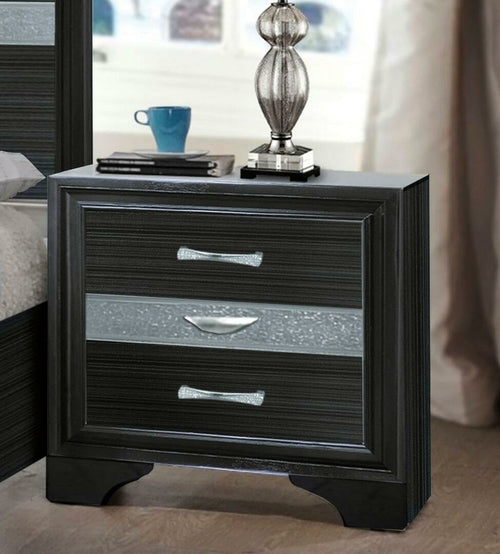 Black and Bling Nightstand