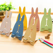 Compatible with Apple, Cartoon Wooden Universal Portable Light Weight Rabbit Mobile Phone Tablet Desktop Holder Stand Lazy bracket For iPhone 7 Xiaomi