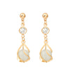 Crystal opal earrings
