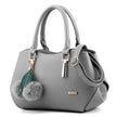 Alpscommerce new fashion handbags handbags leather bag and hang the hair ball single shoulder bag