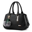 Alpscommerce new fashion handbags handbags leather bag and hang the hair ball single shoulder bag