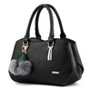 Alpscommerce new fashion handbags handbags leather bag and hang the hair ball single shoulder bag
