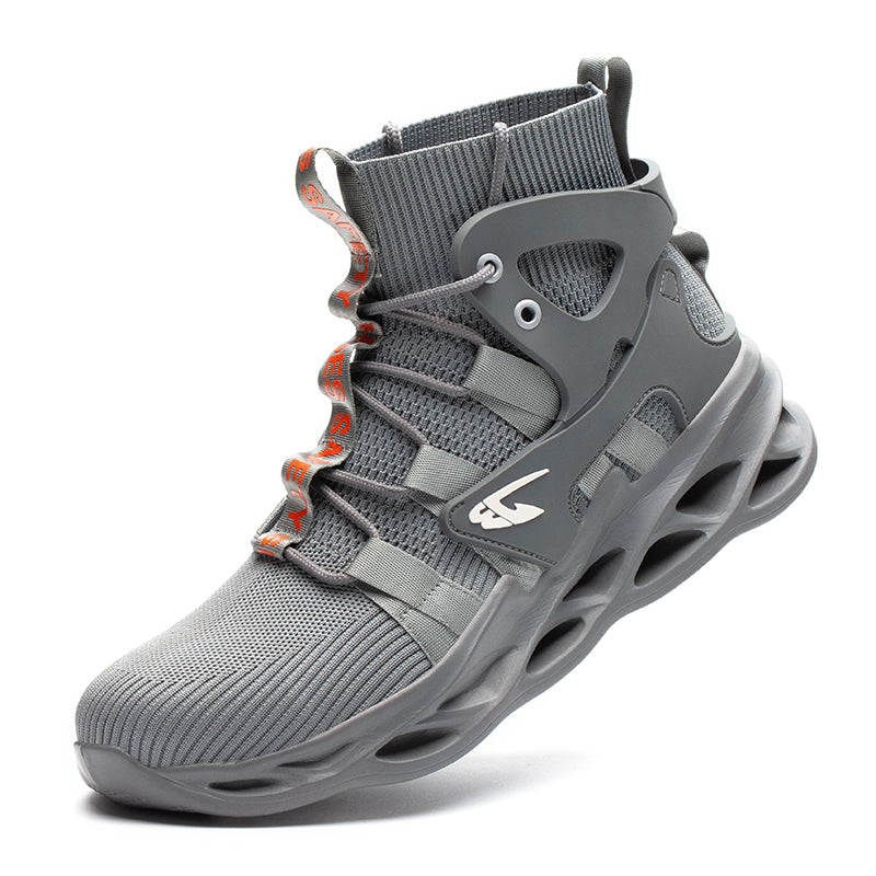 High-top Safety Shoes Construction Protective Footwear Men Steel Toe Shoes