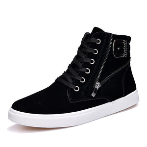 Winter Men's Boots Buckle Metrosexual Shoes Korean High Shoes British Style Casual Shoes