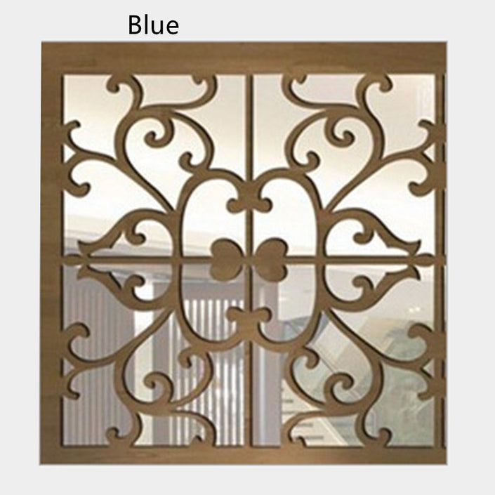 Acrylic Mirror Wall Stickers Wedding Room Bedside Makeup Mirror