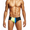 Color matching triangle swim trunks