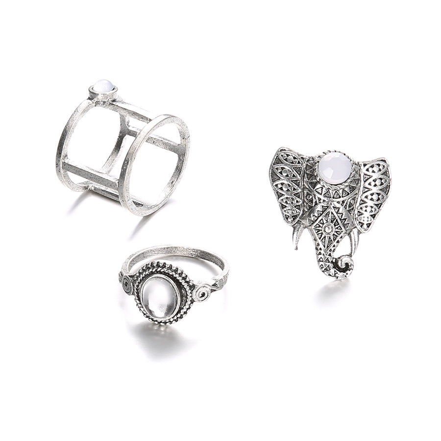 Alpscommerce Elephant jewelry ring