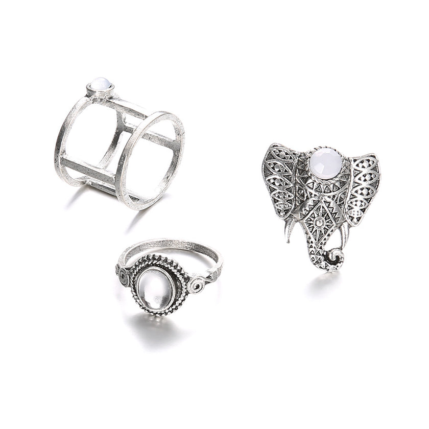 Alpscommerce Elephant jewelry ring