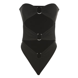 Hollowed Out Slim-fit Jumpsuit