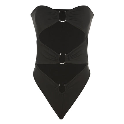 Hollowed Out Slim-fit Jumpsuit