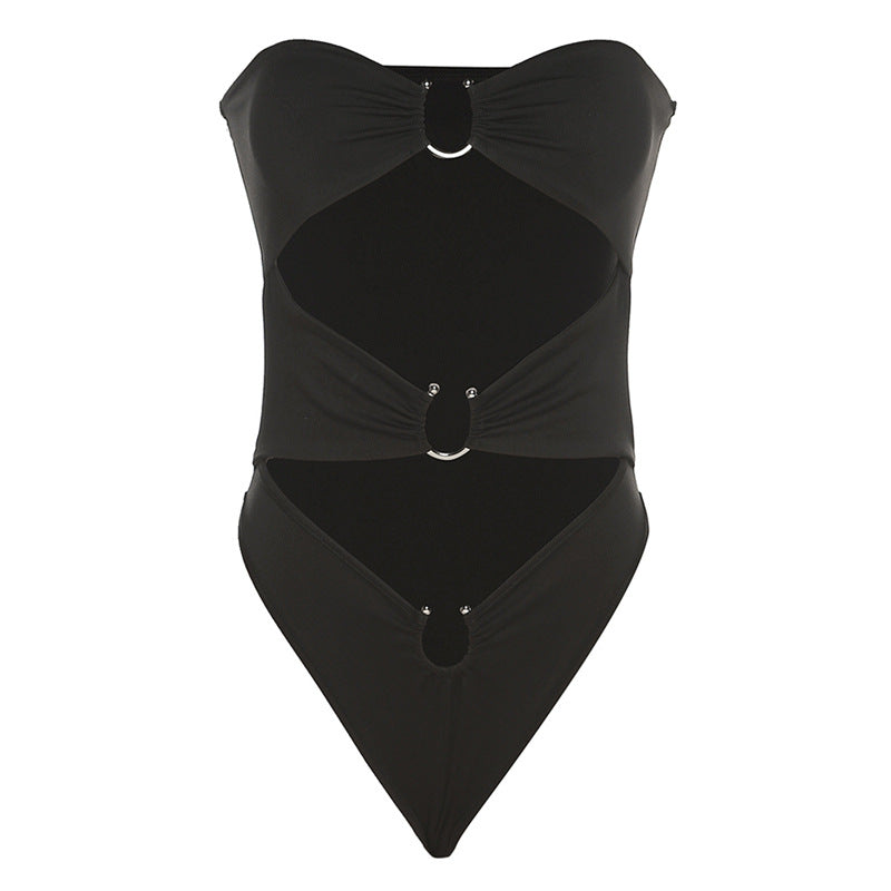 Hollowed Out Slim-fit Jumpsuit