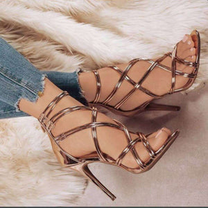 summer new toes with high heels