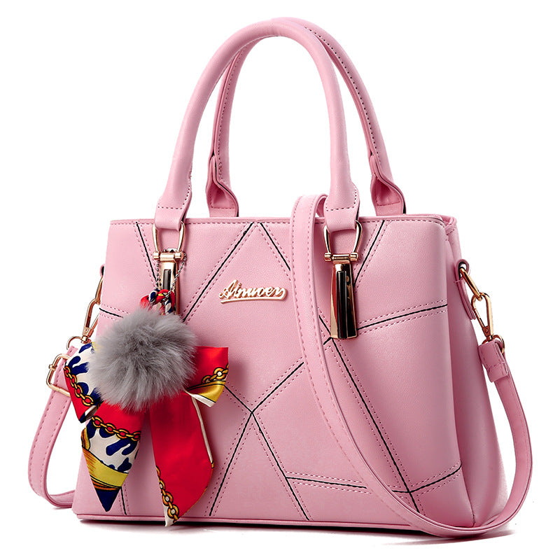 Ladies bag Alpscommerce new women's bag simple fashion handbag trend single shoulder Messenger bag