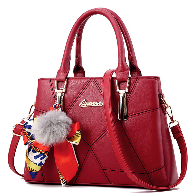 Ladies bag Alpscommerce new women's bag simple fashion handbag trend single shoulder Messenger bag