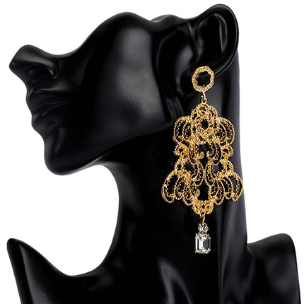 Alloy carved Earrings