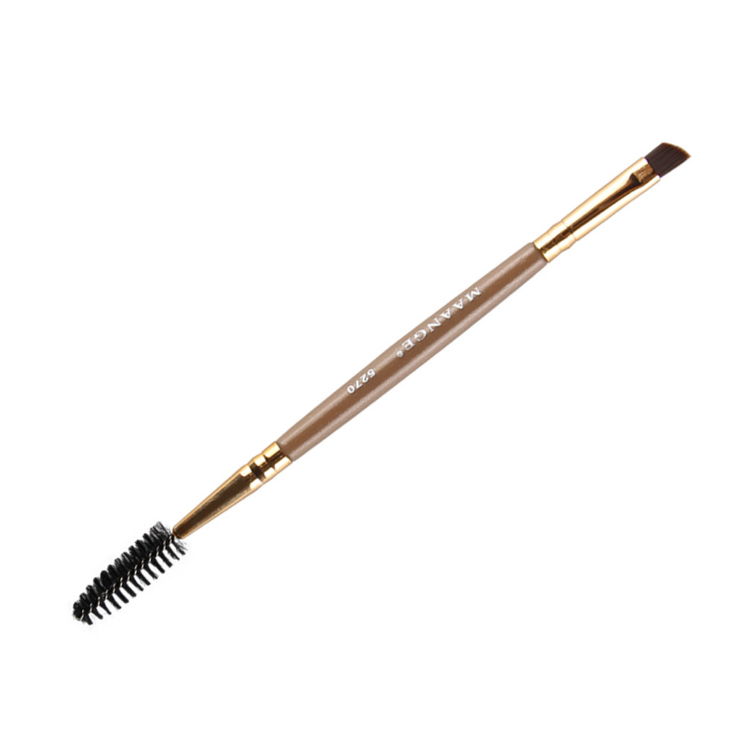 Double eyelash brush eyebrow brush