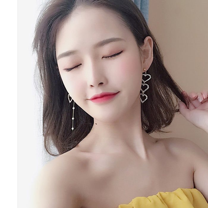 Tassel pearl earrings