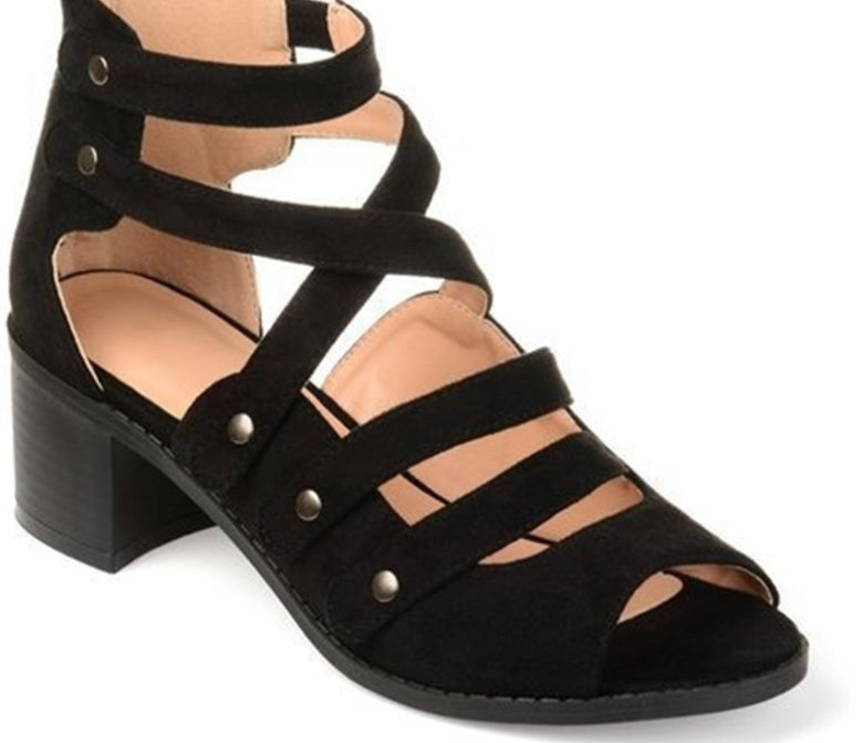 Oversized stud sandals