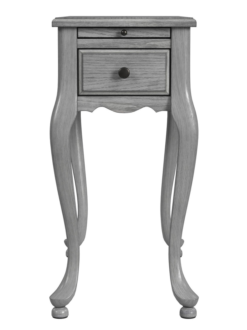 Croydon One Drawer with Pullout Side Table - Gray
