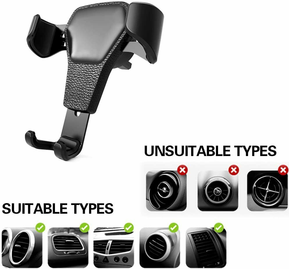 Universal Car Mount Holder Stand Air Vent Cradle For Mobile Cell Phone Gravity Car Mount Air Vent Phone Holder for iPhone X XR XS Max Samsung S10 Note9