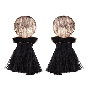 Boa ethnic tassel earrings