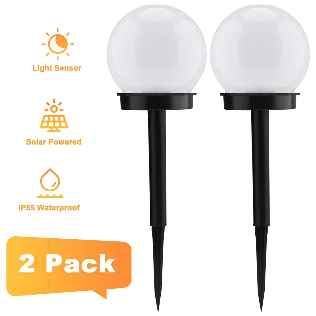 Outdoor Solar Lights Garden Lawn Yard Patio Landscape Ball Pathway Lamp Decor Solar Pathway Lights Outdoor Garden Lawn Yard Patio Landscape Cold White Lamp
