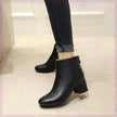 Alpscommerce Autumn And Winter New Short Boots Square Toe Women