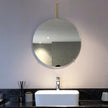 Nordic minimalist style wall-mounted round mirror