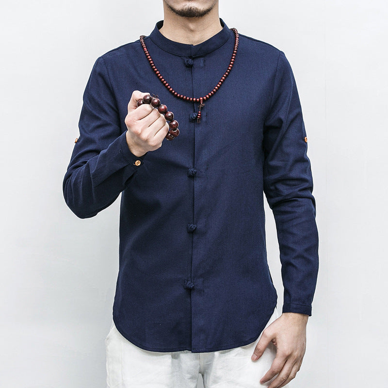 Men's cotton linen shirt