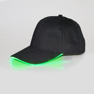 Direct Manufacturers LED Light-emitting Luminous Peaked  Baseball P Hat Hat Luminous Fiber Luminous Advertising