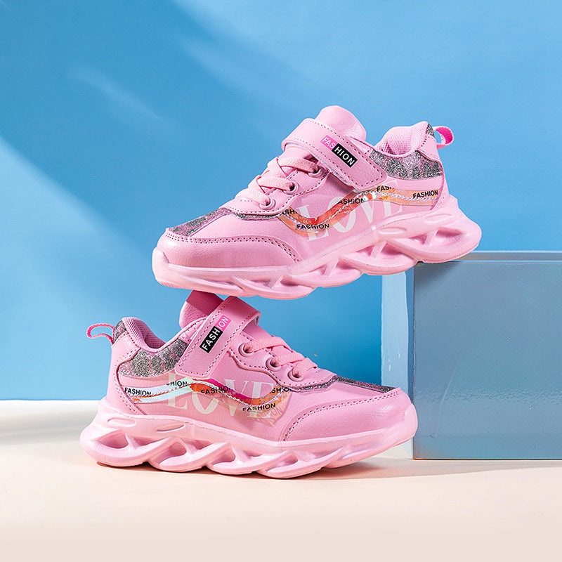 Style Trendy Shoes Girls  Girls Shoes Children's Sports Shoes