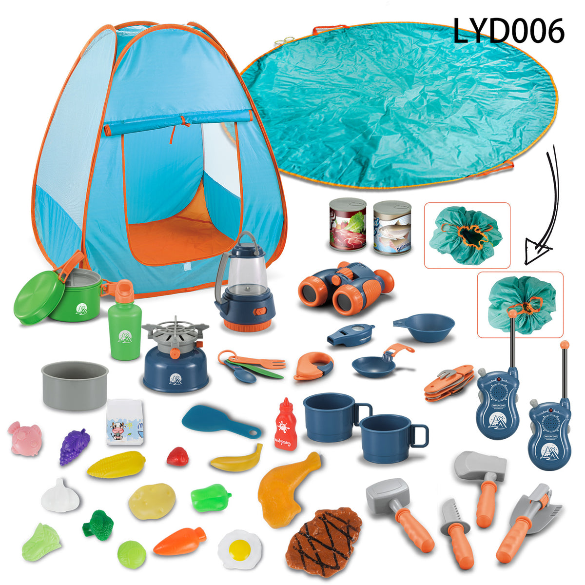 Alpcamers Children's Simulation Camping Tent Play House Toys Outdoor
