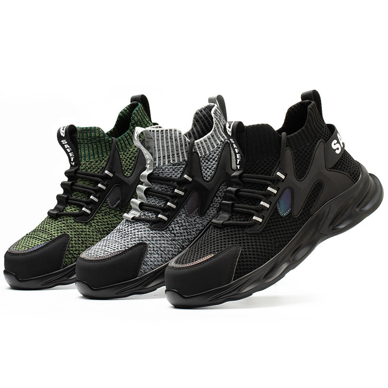 Summer Breathable Steel Toe Cap, Anti-smash, Anti-stab, Lightweight And Comfortable Protective Shoes