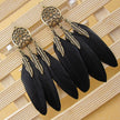 Tassel long earrings