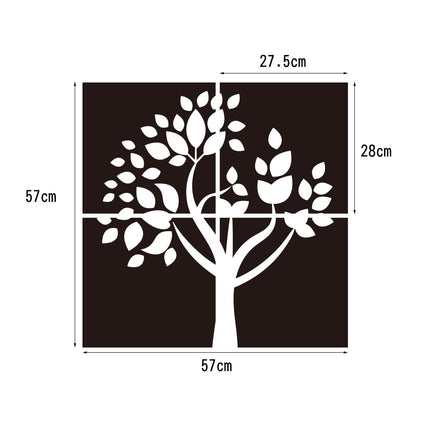 Acrylic Large Crystal Mirror Tree Background Wall