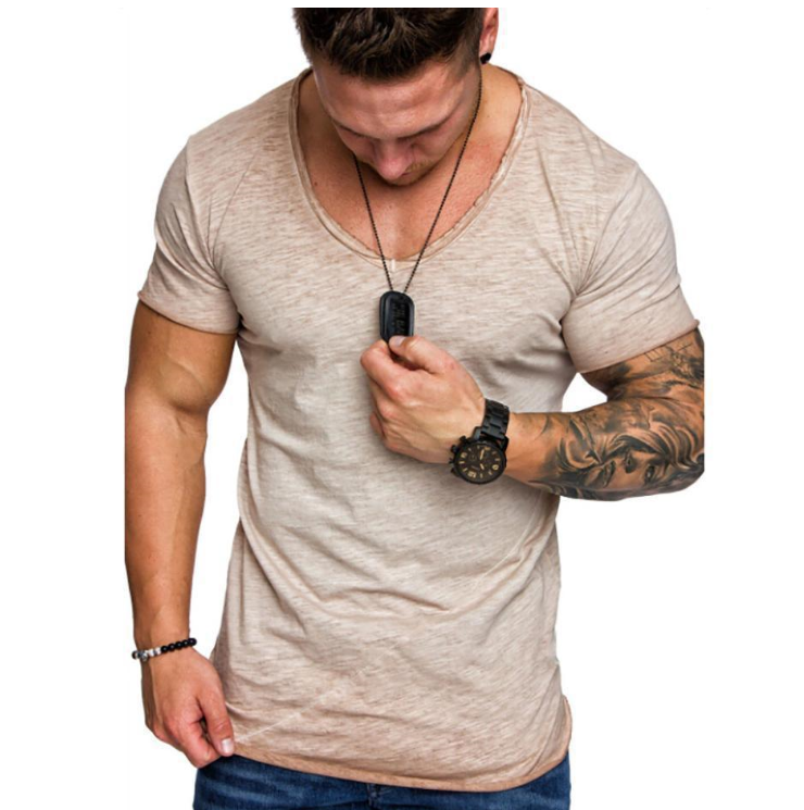 Alpscommerce short-sleeved round neck bottoming T-shirt men's shirt