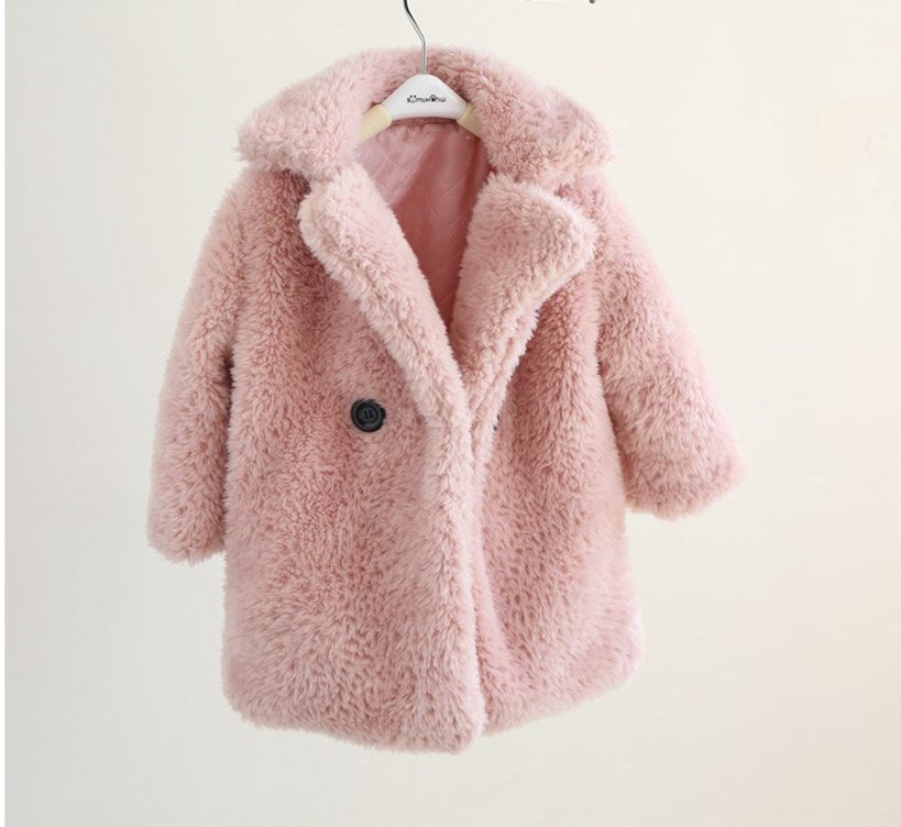 Big Kids Fur Coat In Autumn And Winter Coat Alpscommerce