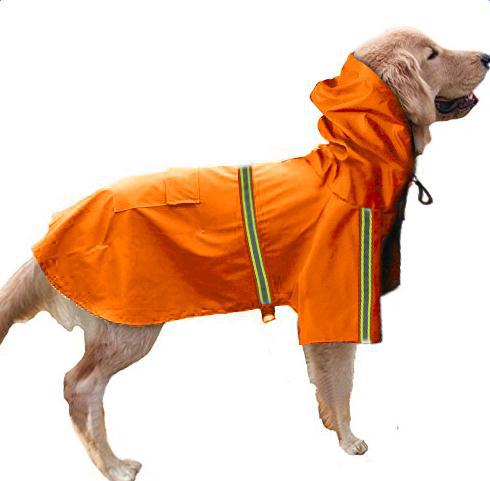 Dog reflective raincoat large dog raincoat