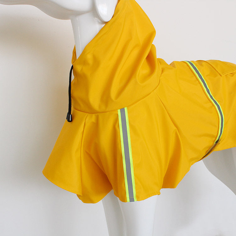 Dog reflective raincoat large dog raincoat
