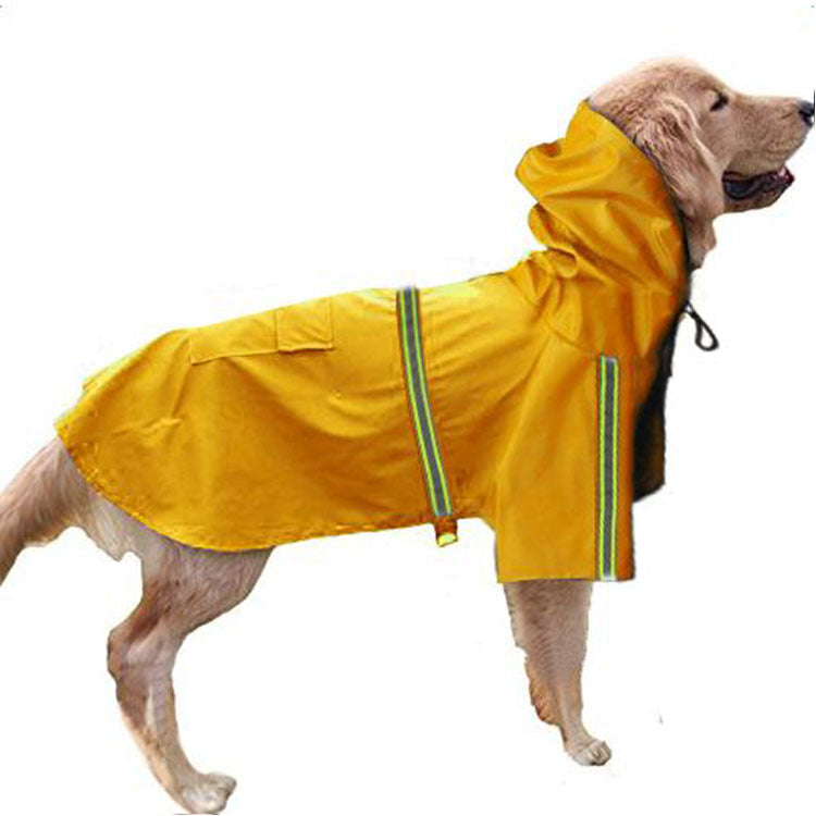 Dog reflective raincoat large dog raincoat